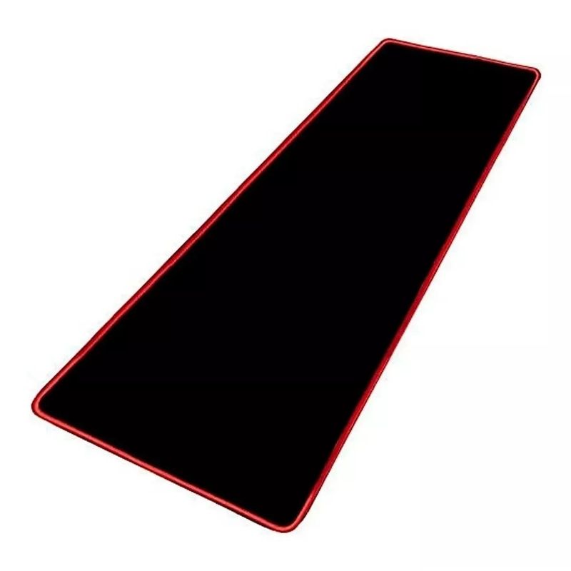 WEIBO - Mouse Pad Gamer XL Antideslizante Negro Borde Cosido Weibo