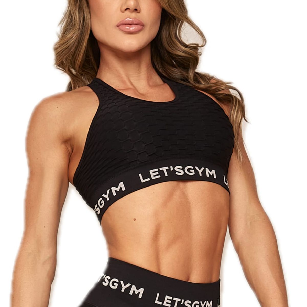 LETSGYM - PETO DEPORTIVO SEAMLESS BROCADO LETSGYM