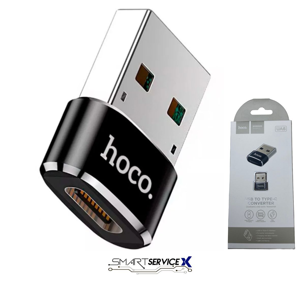 HOCO - ADAPTADOR CONVERSOR OTG HOCO UA6 USB-A A USB-C