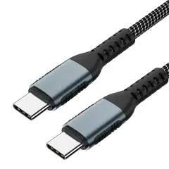 GENERICO - Cable Tipo C a Tipo C 100w Nylon Trenzado 1m