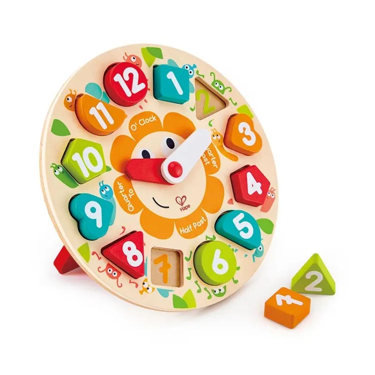 HAPE - Reloj didactico Multicolor ideal para el desarrollo Infantil