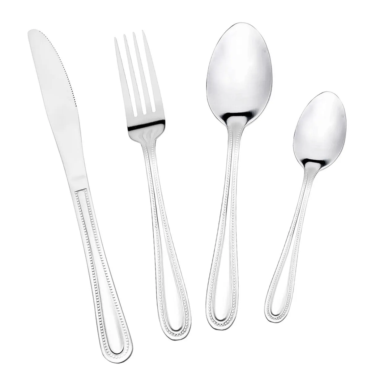 DM - Set Servicio Cubiertos 24 Piezas Perlada Barcelona 1.8 Mm