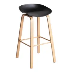 GENERICO - Taburete Estilo Nordico NEGRO