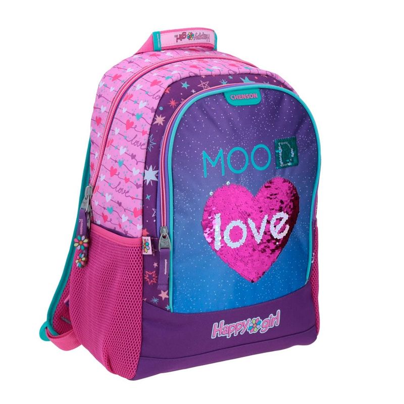 CHENSON - MOCHILA NIÑA GRANDE ORIGINAL PLUS HAPPY GIRL HG64551-P