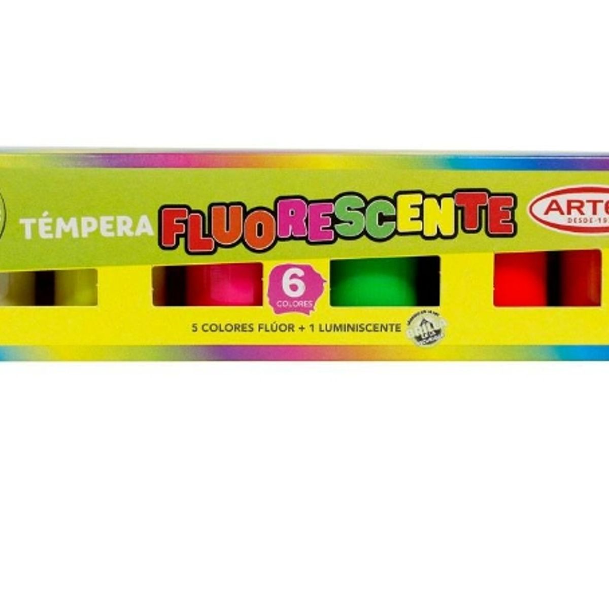 GENERICO - Tempera Fluorescente Artel 6 Unidades