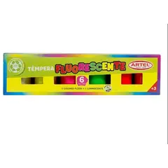 GENERICO - Tempera Fluorescente Artel 6 Unidades