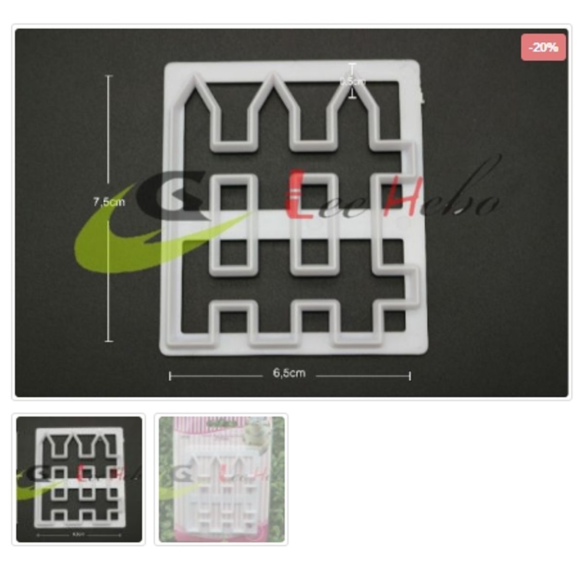 GENERICO - Cortador De Galletas Figura Reja Cerca Plastico