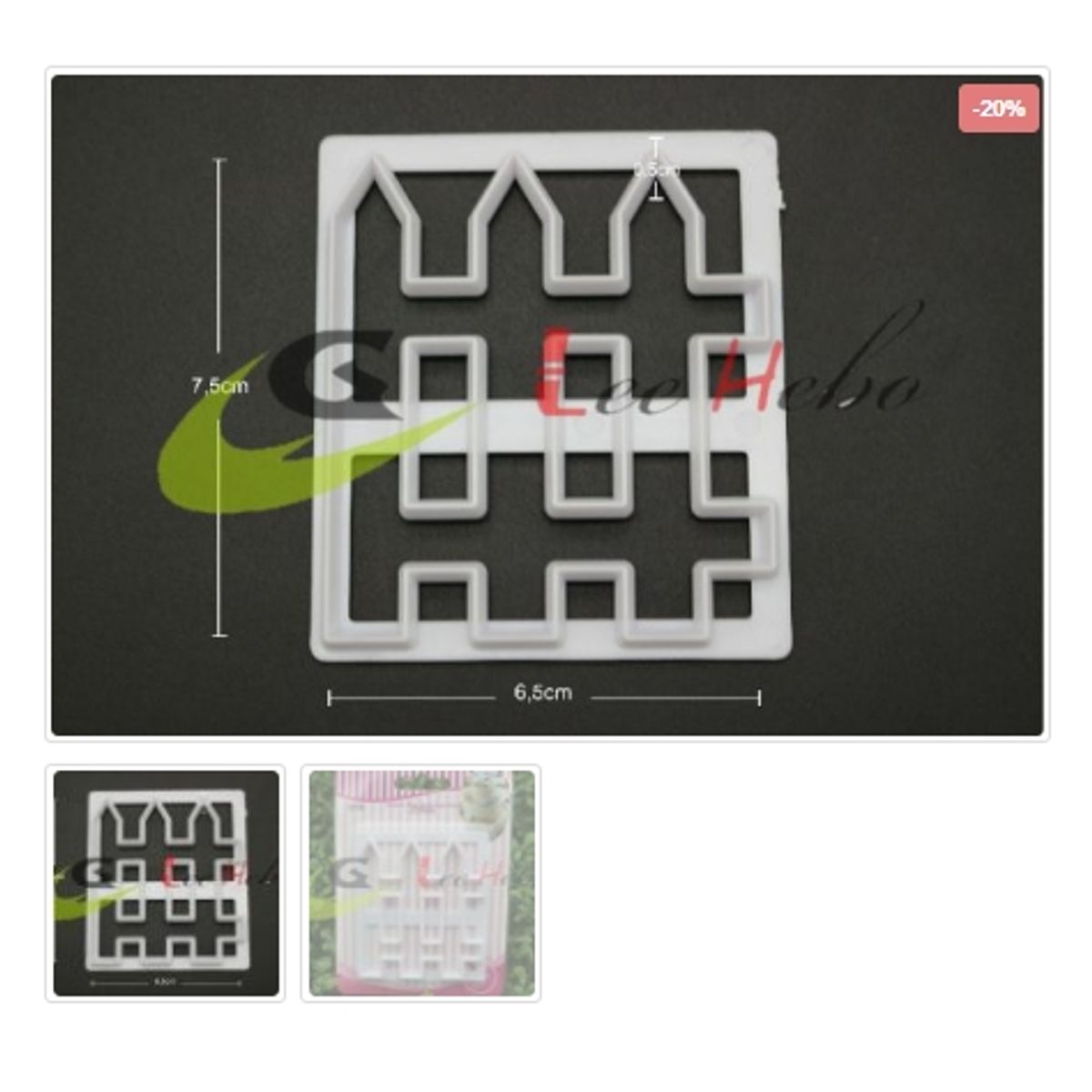 GENERICO - Cortador De Galletas Figura Reja Cerca Plastico