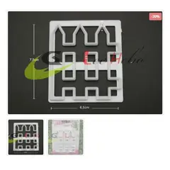 GENERICO - Cortador De Galletas Figura Reja Cerca Plastico