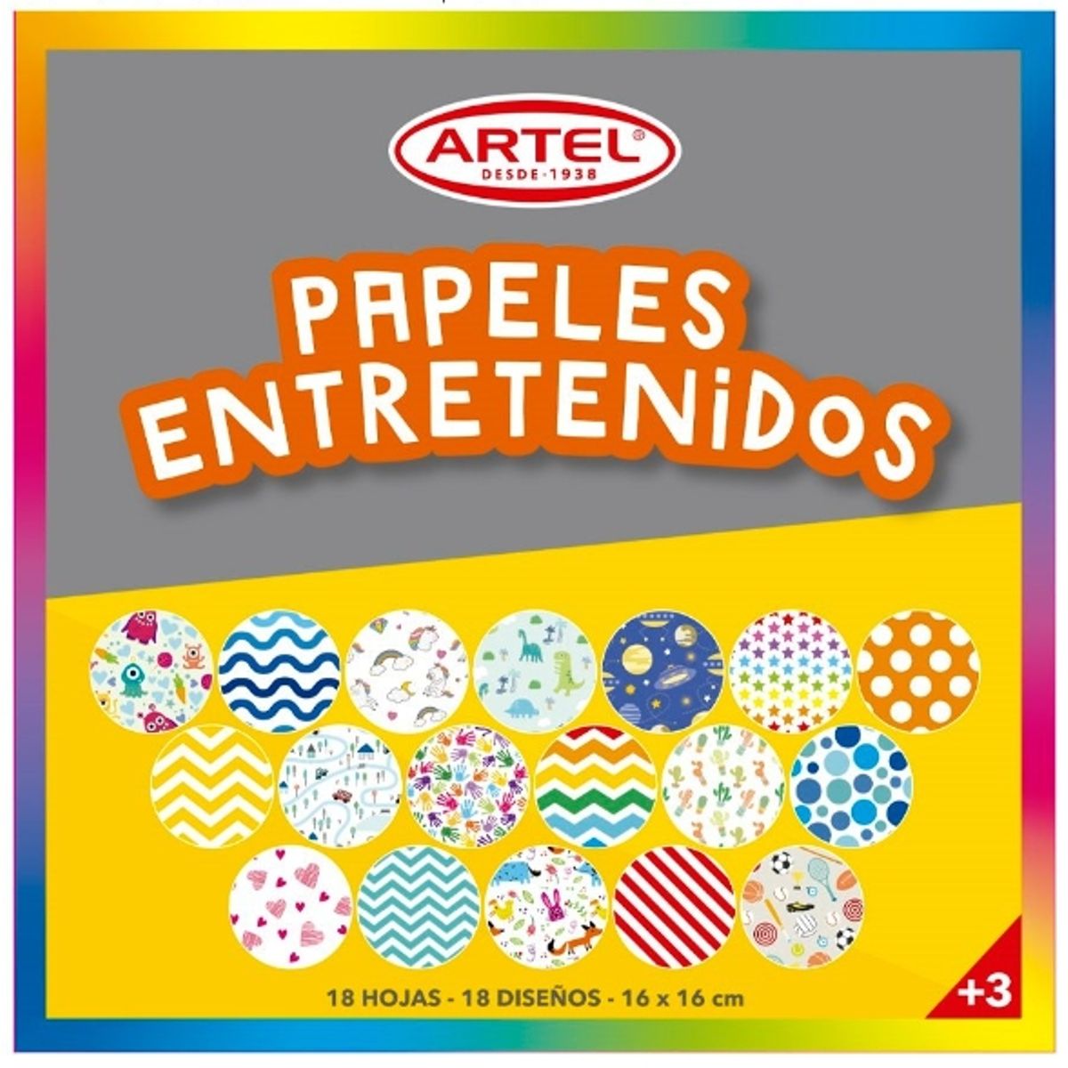 GENERICO - Papeles Entretenidos 18 Diseños Artel