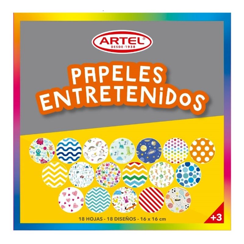 GENERICO - Papeles Entretenidos 18 Diseños Artel
