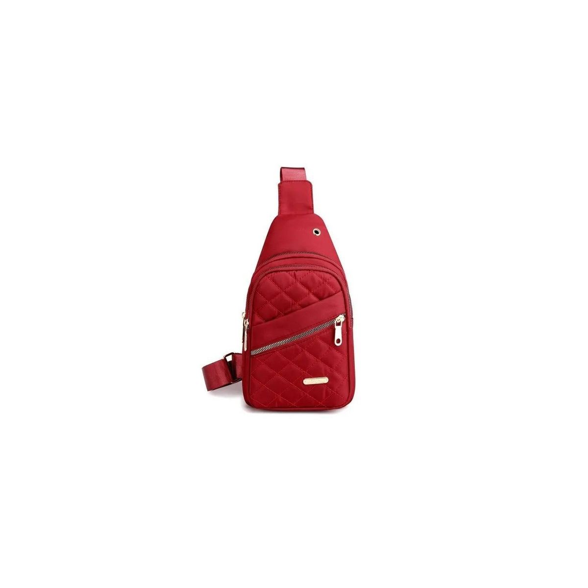 GENERICO - Bolso Cruzado Bandolera Mujer Elegante ROJO