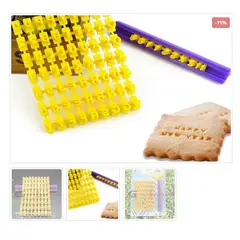 GENERICO - Cortador De Galletas Plastico Letras Y Numeros