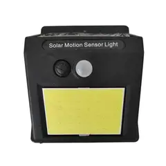 GENERICO - Foco Reflector Solar Led Exterior Sensor Pared