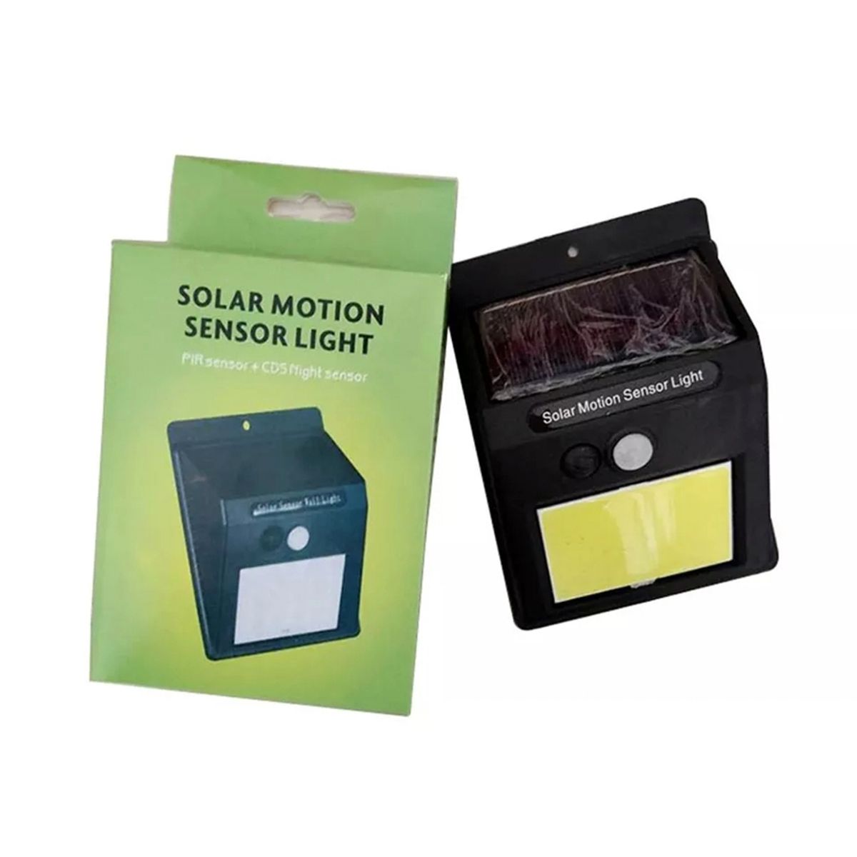 GENERICO - Foco Reflector Solar Led Exterior Sensor Pared
