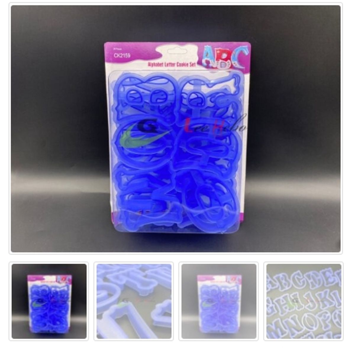 GENERICO - Cortador De Galletas Plastico Letras 26 Pcs Azul