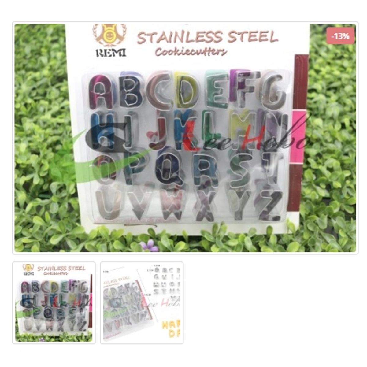 GENERICO - Cortador Galletas Letras De Metal 26 Pcs