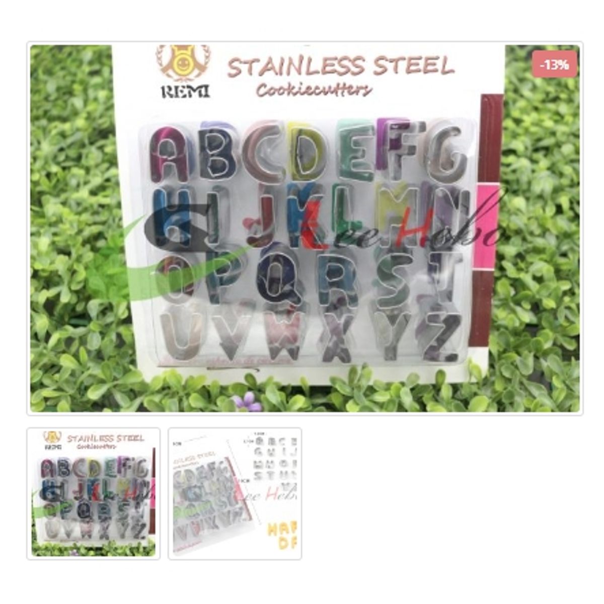 GENERICO - Cortador Galletas Letras De Metal 26 Pcs