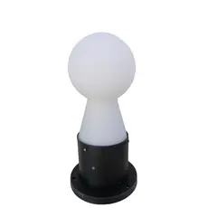 GENERICO - Farol Aplique Poste De Metal y Globo de Vidrio 42cm De Alto