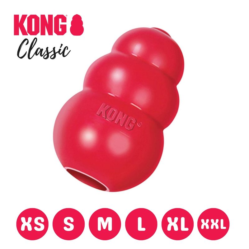 KONG - Juguete Interactivo Kong Classic Talla X S Color Rojo