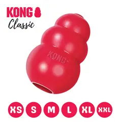 KONG - Juguete Interactivo Classic Talla X S Color Rojo