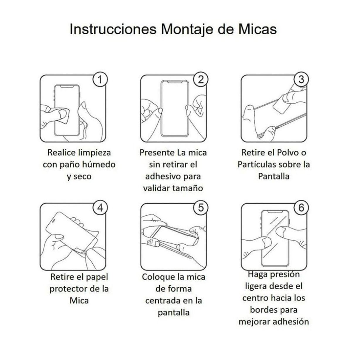 GENERICO - Lamina Mica Vidrio Templado Completa Para Samsung A05