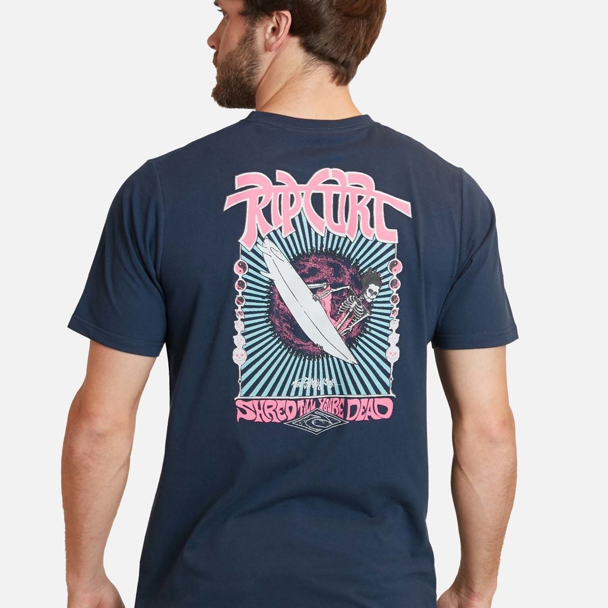 RIP CURL - Polera Dead Shred Ss Tee Azul Marino Hombre Rip Curl