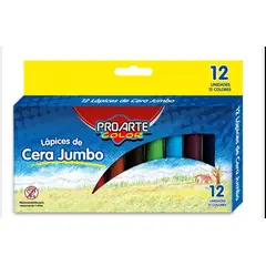 GENERICO - Lapices De Cera Jumbo ProArte Color 12 Unidades 12 Colores