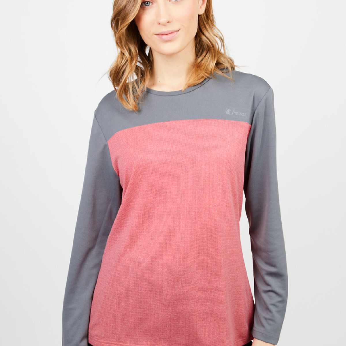 FROENS - Polera manga larga mujer MTB rosado froens