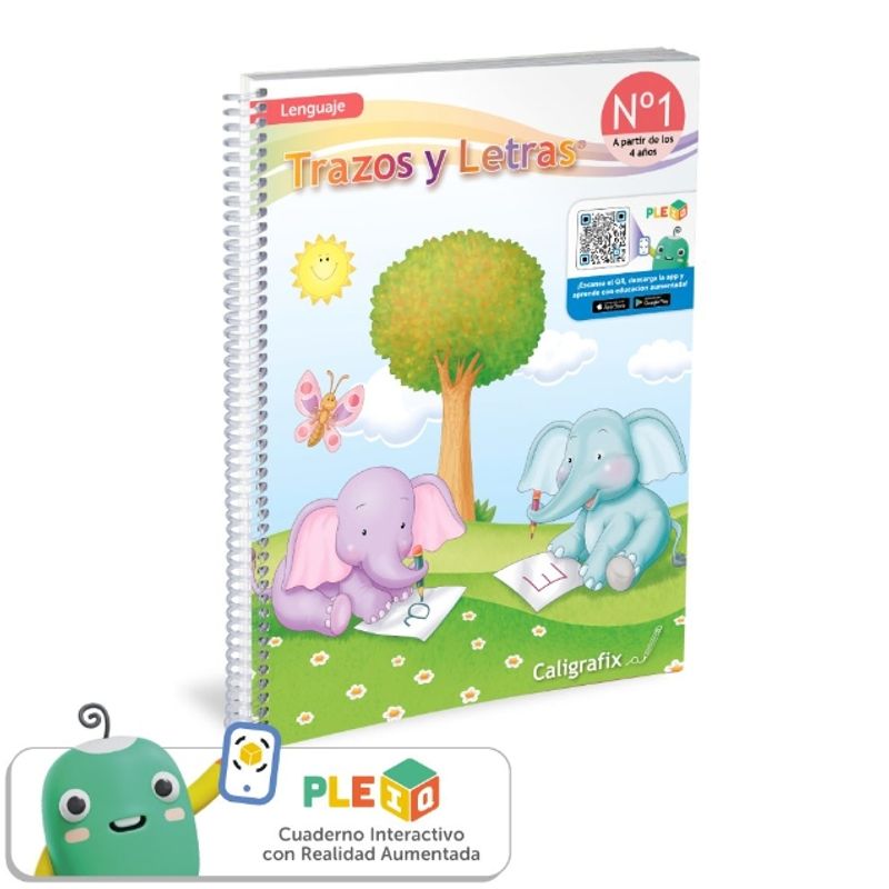 GENERICO - Cuaderno De Trazos Y Letras Interactivo De Realidad Aumentada