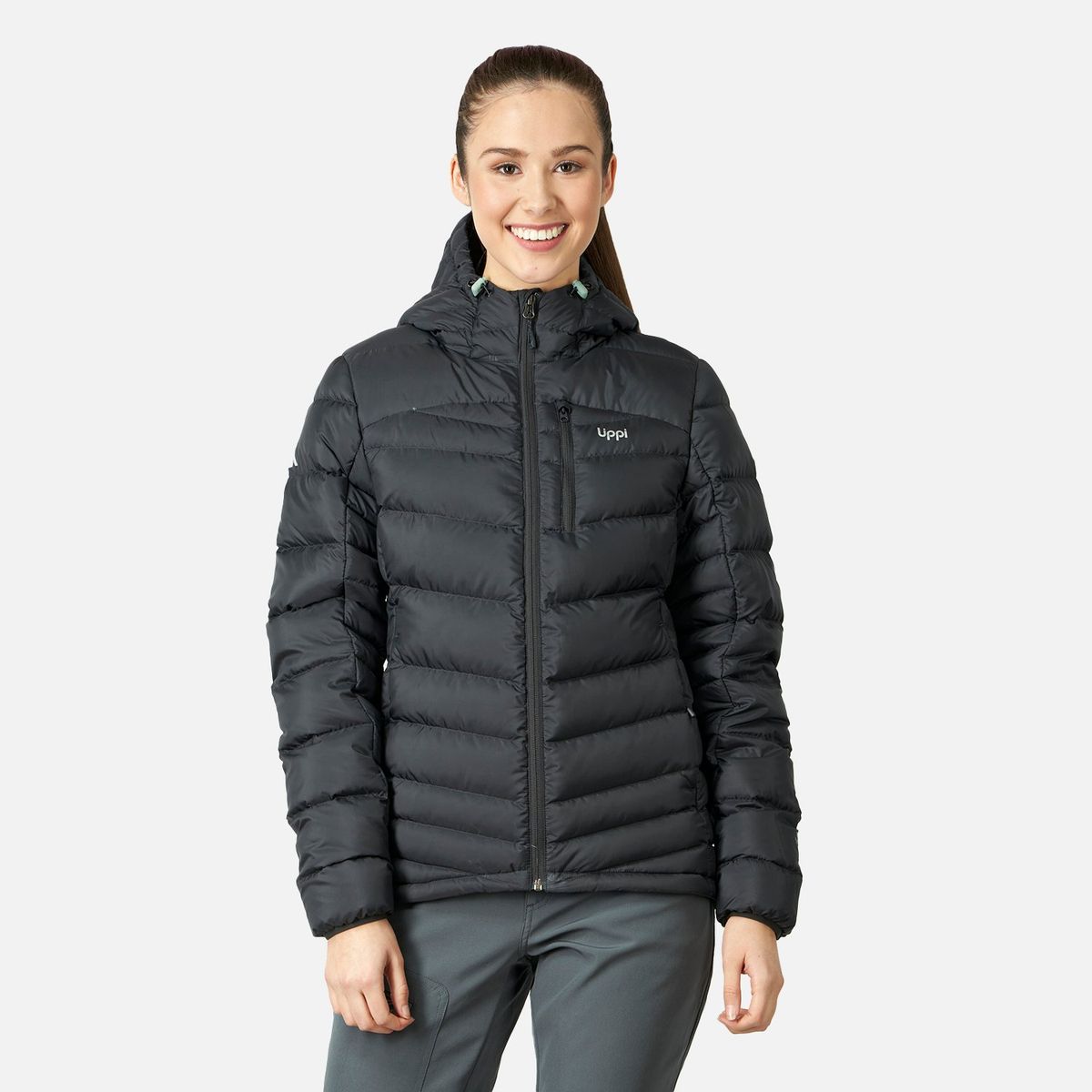 LIPPI - Chaqueta Mujer Bazpur Down Hoody Jacket Negro Lippi