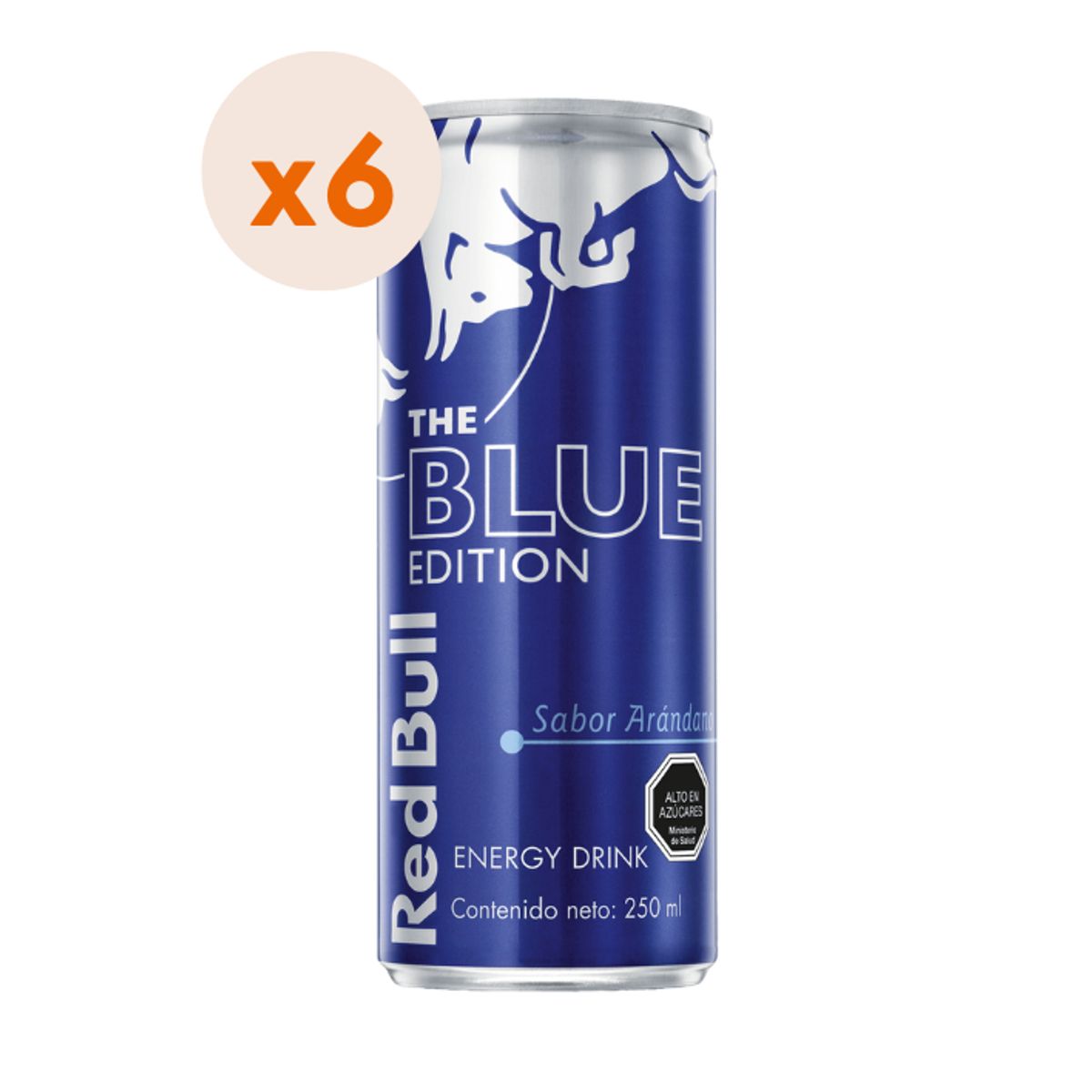 RED BULL - 6x Bebida Energética Red Bull Blue Edition 250cc