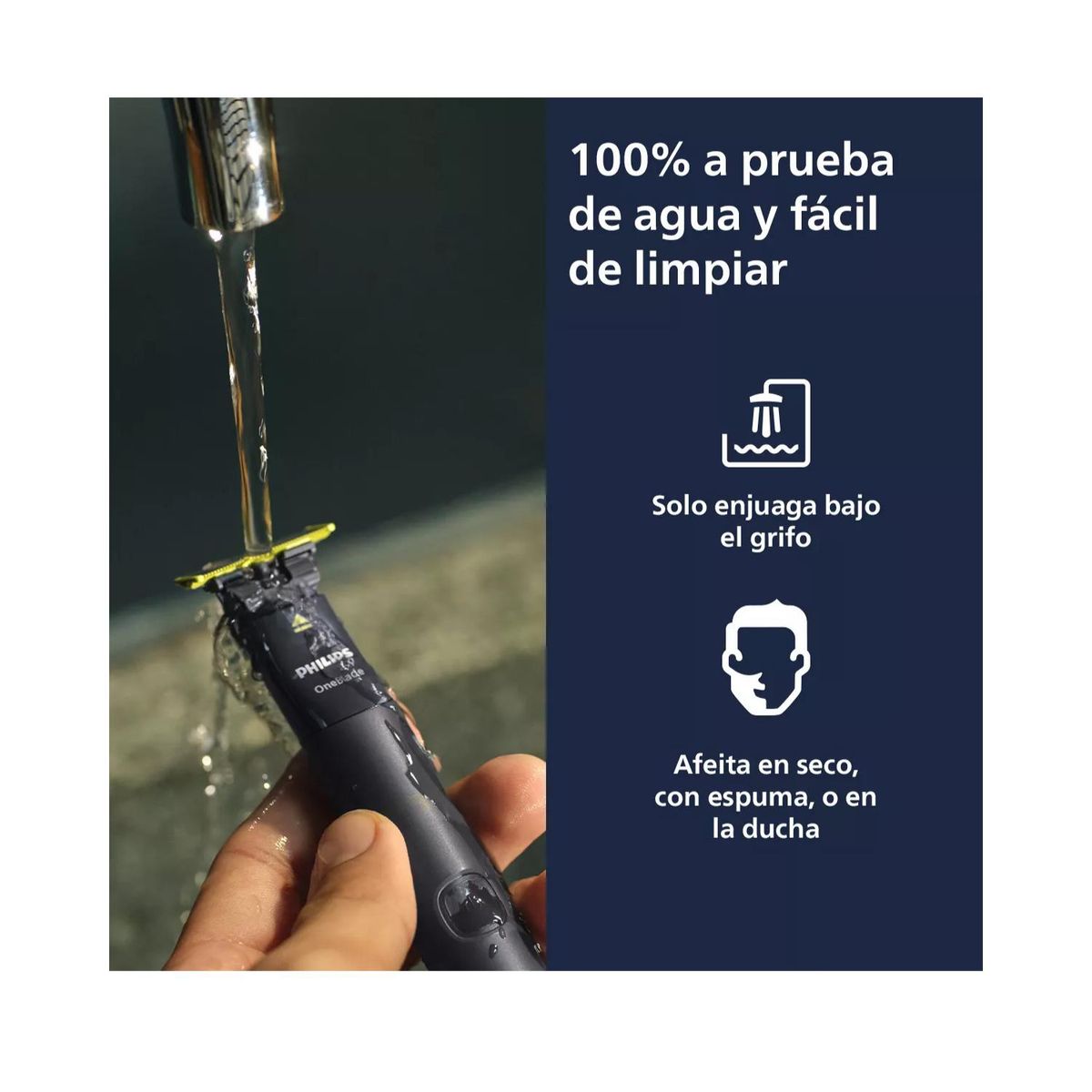 PHILIPS - Afeitadora Oneblade Recorta Perfila Barba 3P QP142410