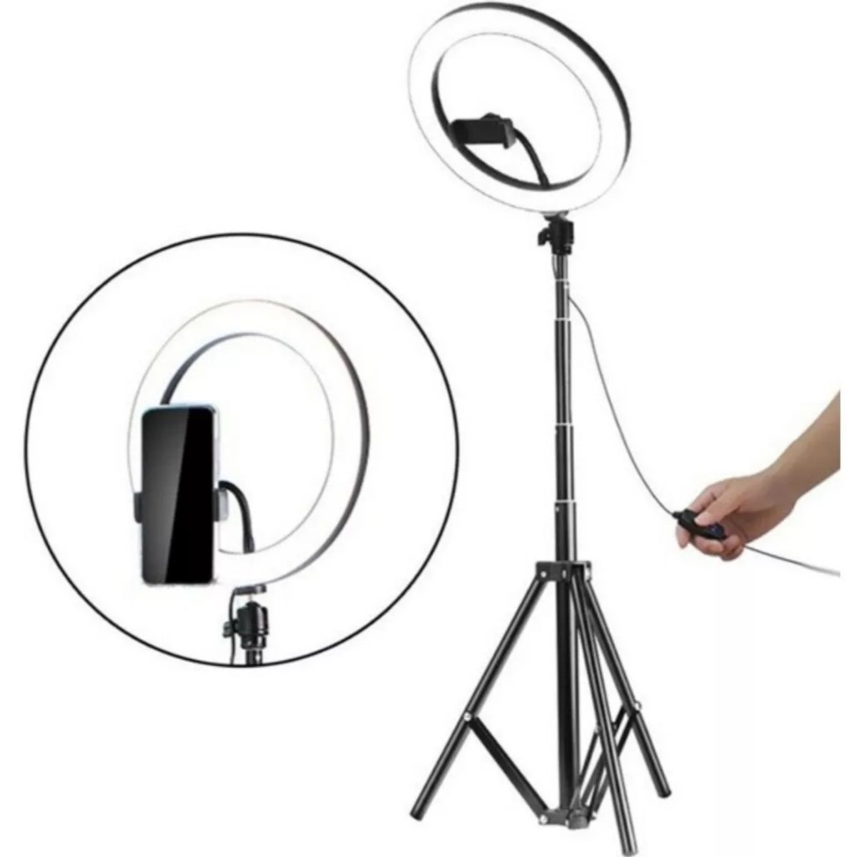 Aro De Luz Led 30cm  Trípode Altur 21m  Envio, marca GENERICO - Foto Principal