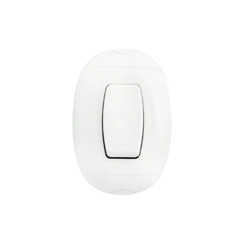 BTICINO - Pack 2 Interruptor Simple Sobrepuesto 9/12 10A Blanco - Bticino