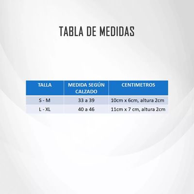 Imagen 2 del producto Par Taloneras De Silicona Plantillas Ortopedicas Talla S-M