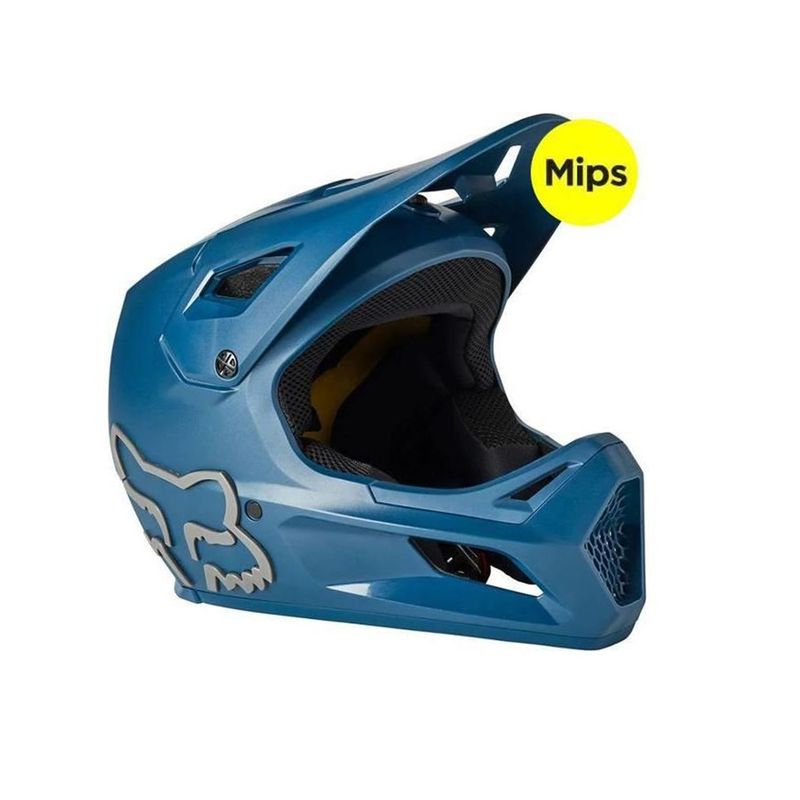 FOX - Casco Integral Rampage Azul Fox Talla XXL 63-64