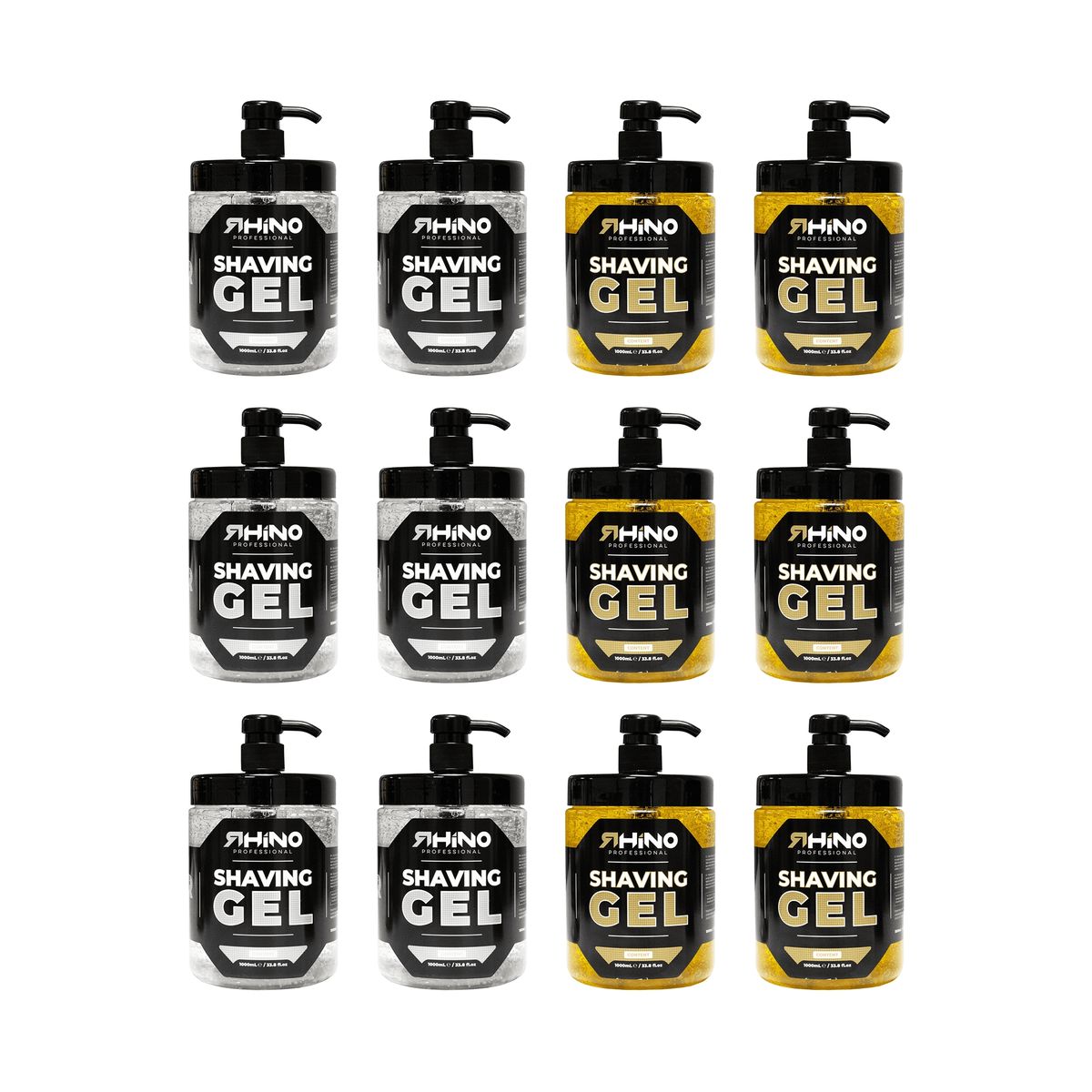 RHINO - Pack 12 Gel de Afeitar - RHINO.