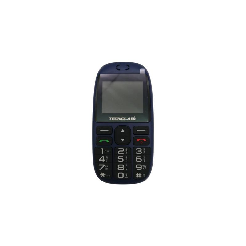 TECNOLAB - Telefono Senior Adulto Mayor 4G Azul Doble SIM Card