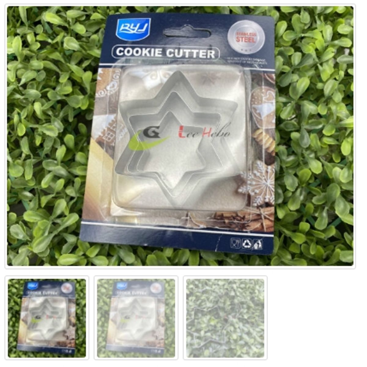 GENERICO - Cortador De Galletas 3 Piezas De Metal