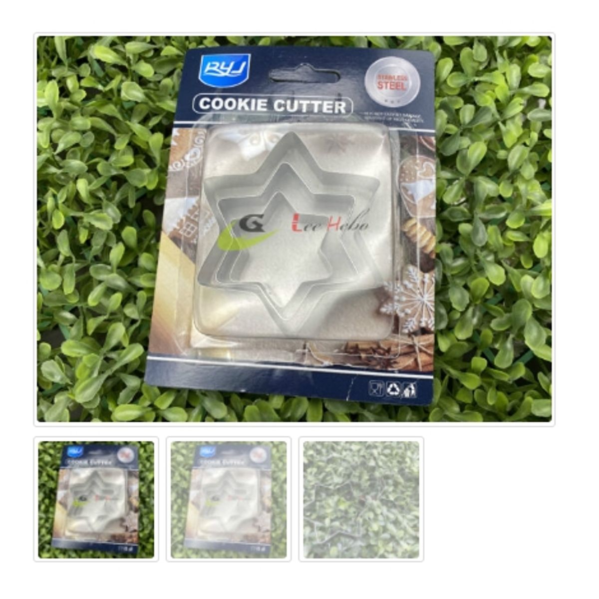 GENERICO - Cortador De Galletas 3 Piezas De Metal