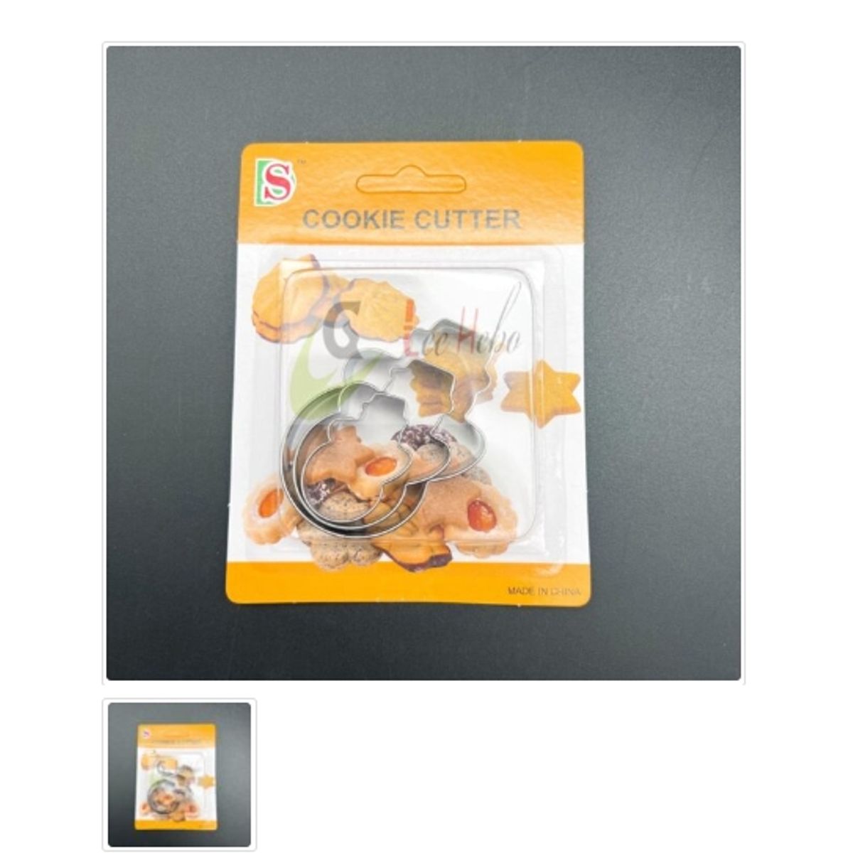 GENERICO - Cortador De Galletas 3 Piezas De Metal