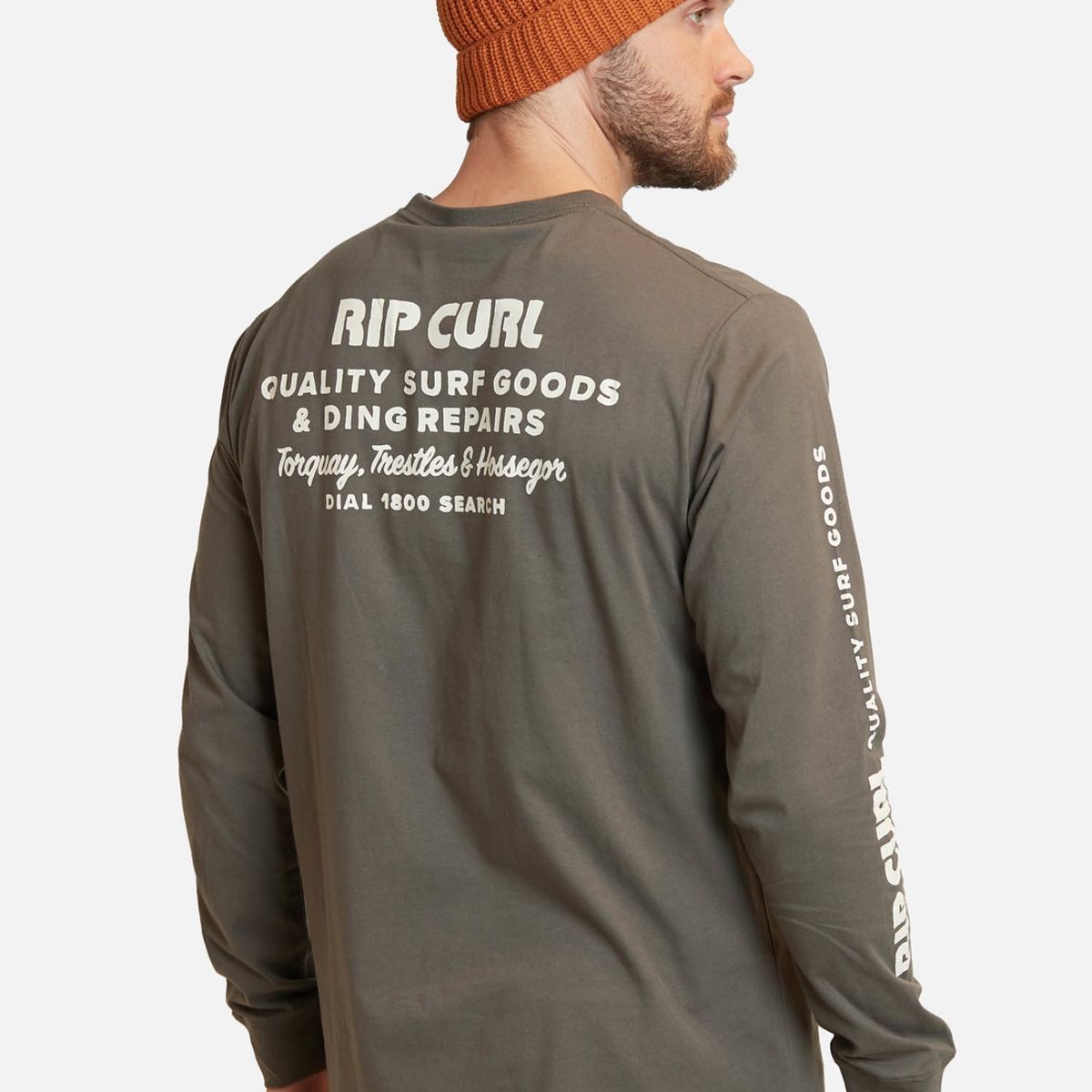 RIP CURL - Polera Heritage Ding Repairs Verde Hombre Rip Curl