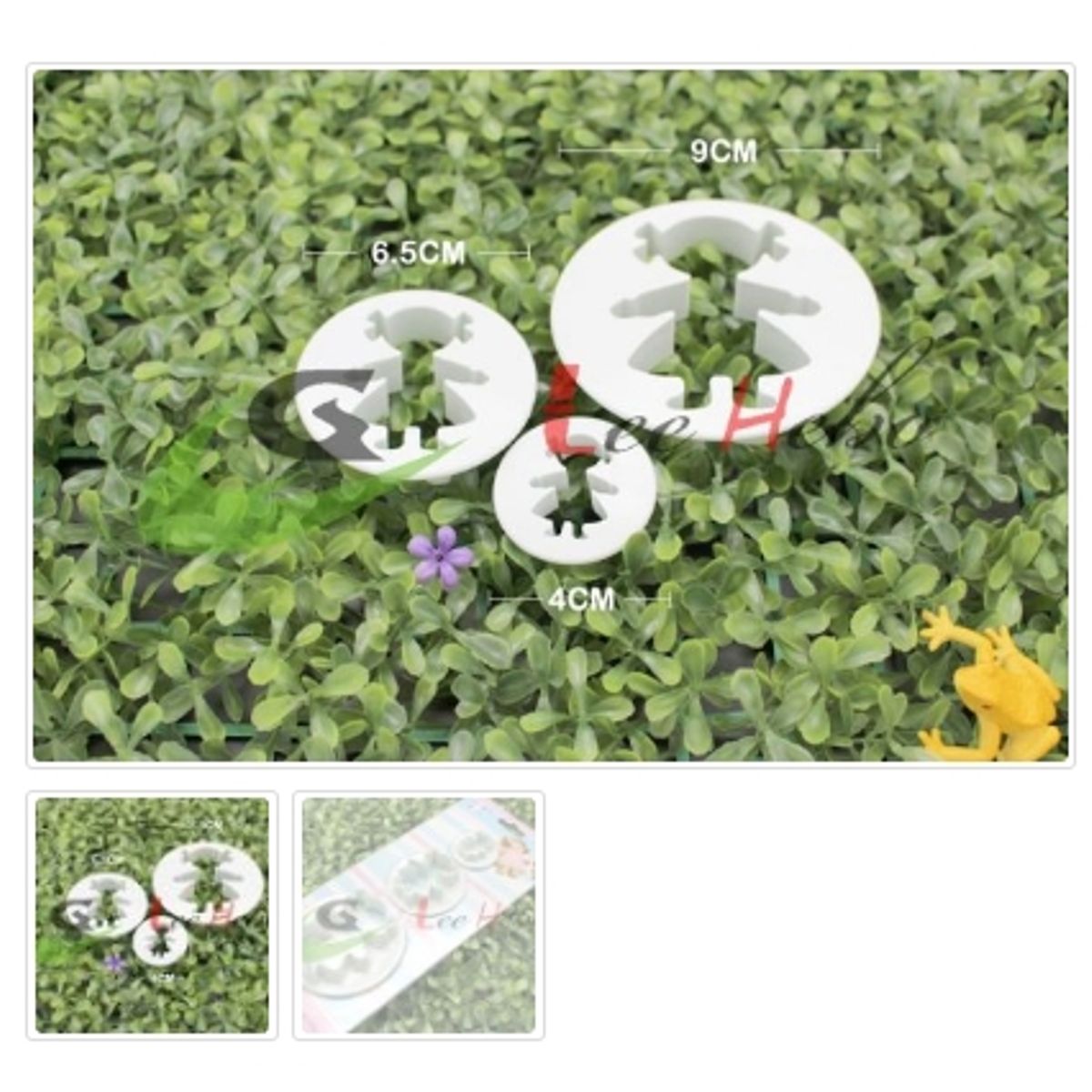 GENERICO - Cortador De Galletas 3 Piezas Plastico Figura Muñeco-Niña