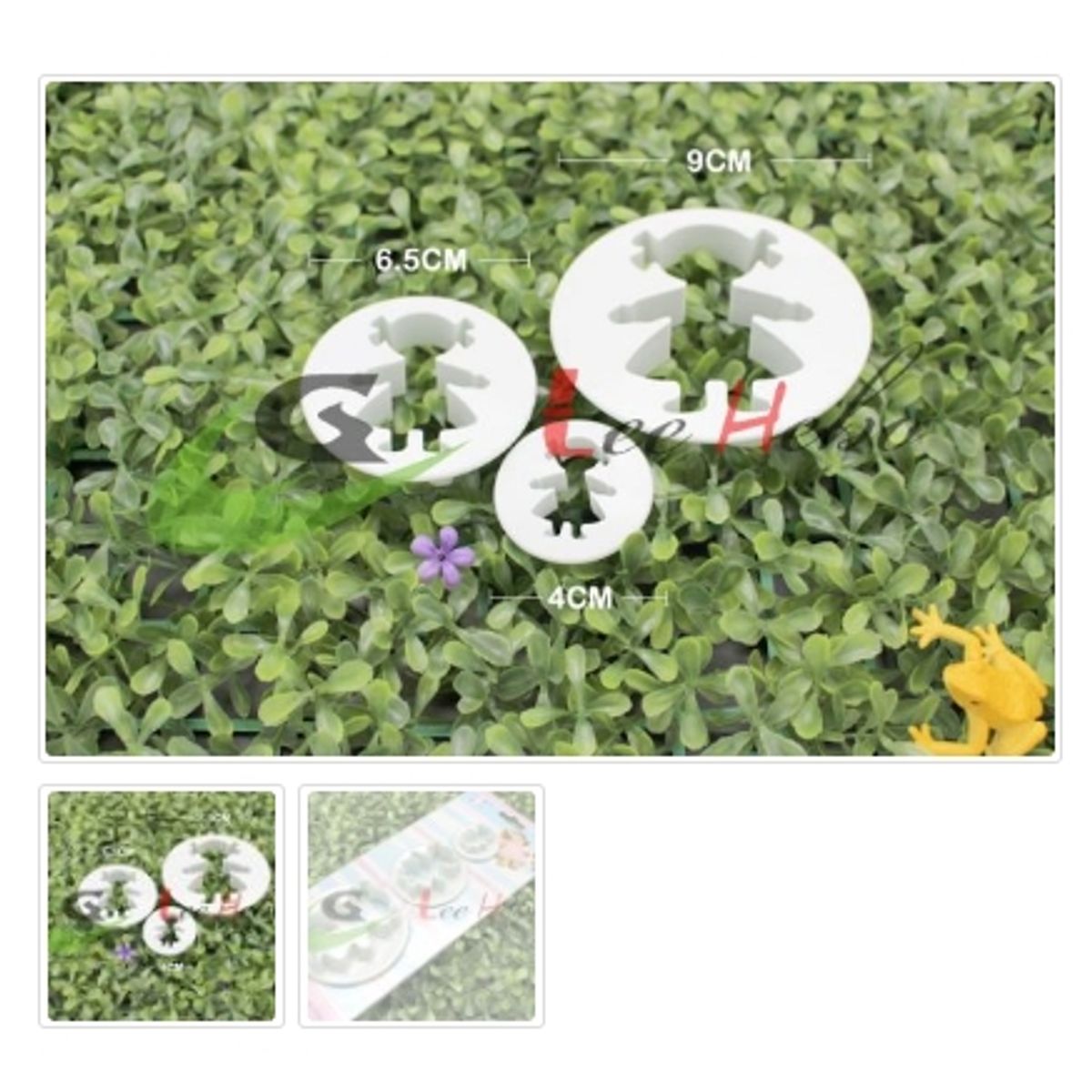 GENERICO - Cortador De Galletas 3 Piezas Plastico Figura Muñeco-Niña