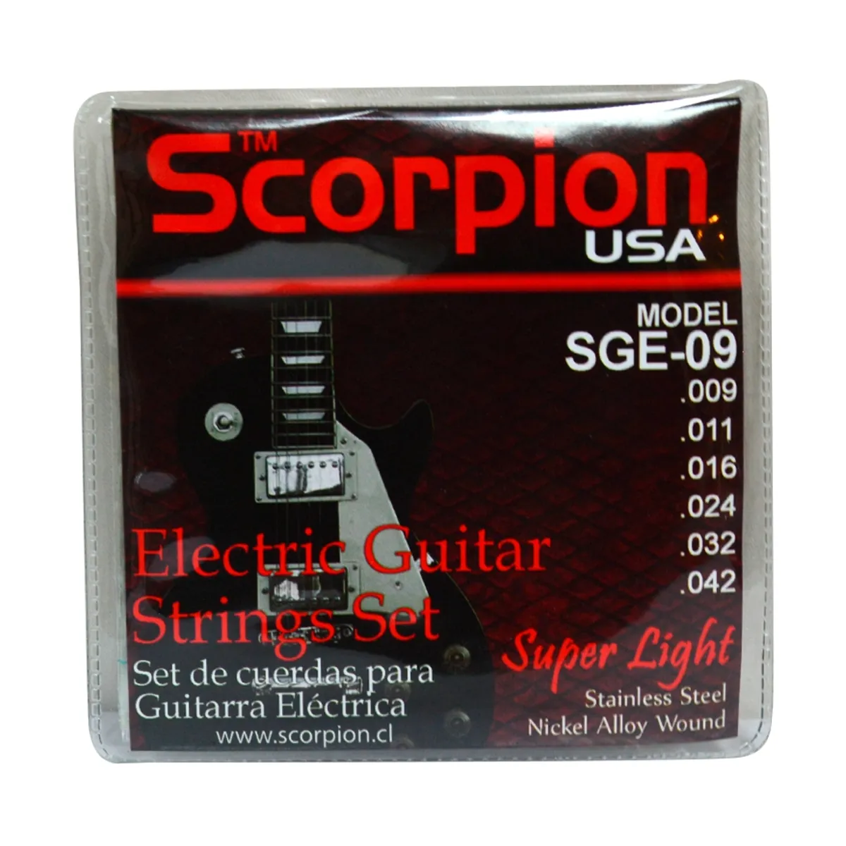 SCORPION - SET DE CUERDAS PARA GUITARRA ELECTRICA SCORPION