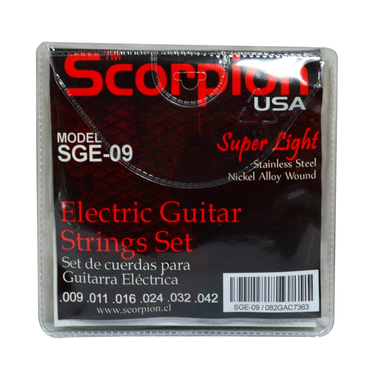 SCORPION - SET DE CUERDAS PARA GUITARRA ELECTRICA SCORPION