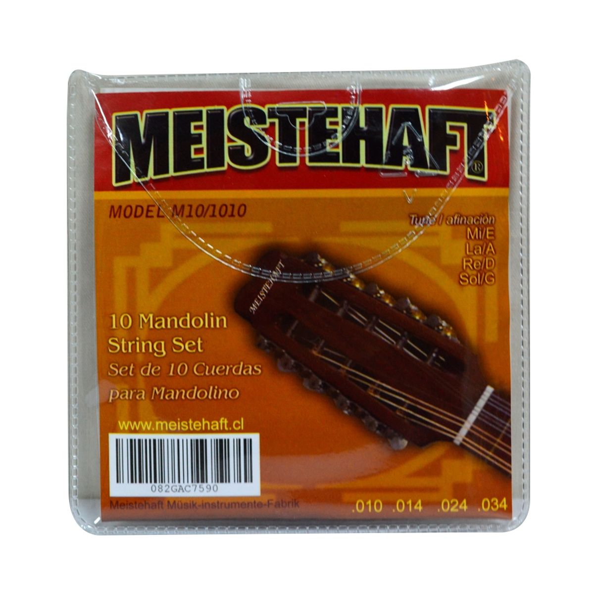 MEISTEHAFT - SET DE 10 CUERDAS PARA MANDOLINA MEISTEHAFT
