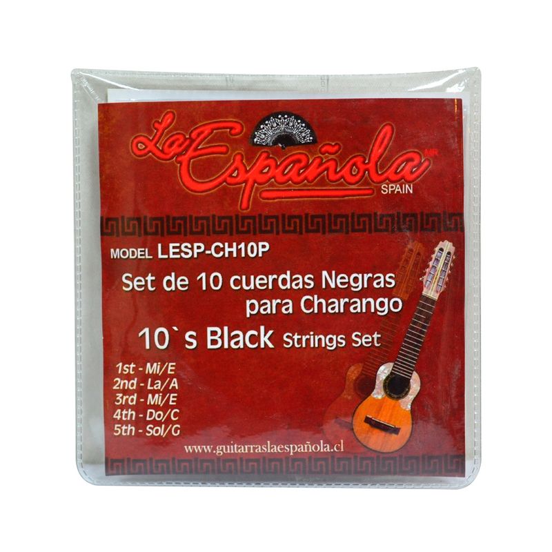 LA ESPANOLA - SET CUERDAS NEGRA PARA CHARANGO LA ESPAÑOLA