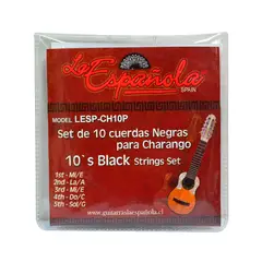 LA ESPANOLA - SET CUERDAS NEGRA PARA CHARANGO LA ESPAÑOLA